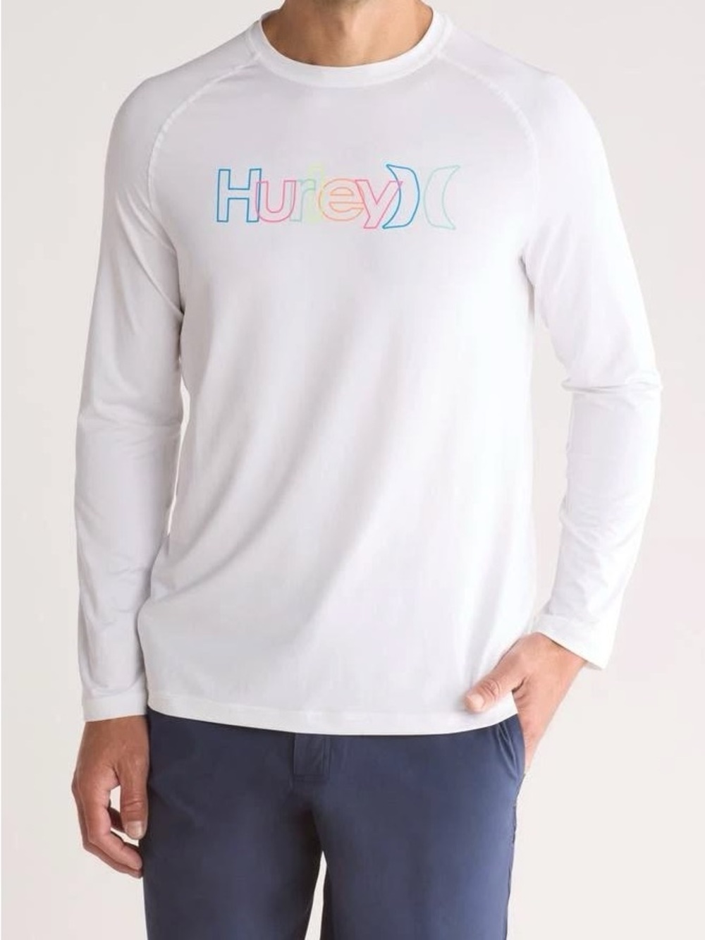 NWT Hurley Men's Crossover Long Sleeve UPF 50+ Rashguard Size XL
